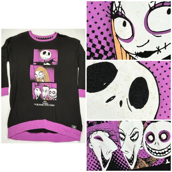 Lot of 3 Disney Nightmare B4 Christmas: Puzzle + Sleep Shirt XL 16-18 + Cookbook - Picture 13 of 16